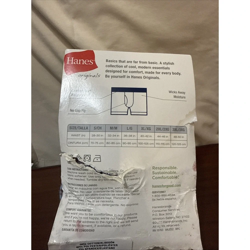 3 Hanes Mens Tagless Boxer With Exposed Waistband Multi-Packs Small-3X